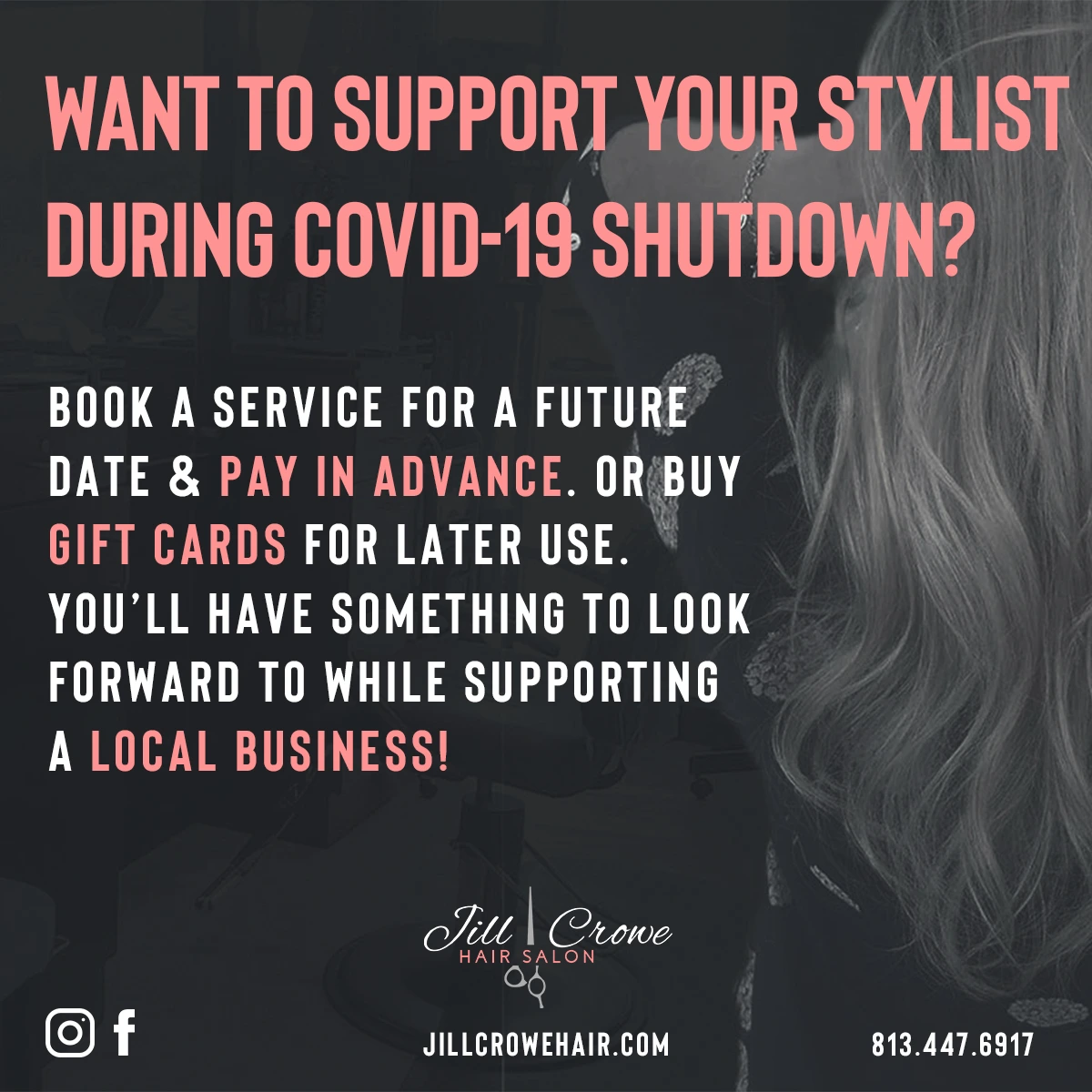 hair by jill crowe covid support